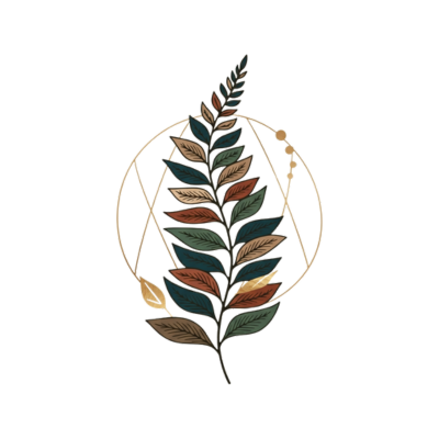 Visual section describing signs of burnout and the benefits of energy healing, accompanied by botanical and feminine spiritual artwork representing balance and inner wisdom.